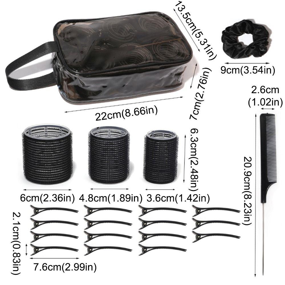 35Pcs 3 Sizes Rollers Curly Hair Roller DIY Heatless Hair Curlers  Hairdressing Accessories