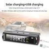 Solar TPMS Tire Pressure Monitor System 4 Sensors Real-time LCD Display USB Charging