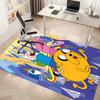 Adventure Time Printed Absorbent Washable Carpet, Non-Slip Bathroom Mats, Kitchen Rugs, Yoga Mat,Living Room Entrance, Camping Picnic Rugs