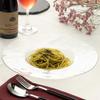Toyo Sasaki Glass Orbit Rimmed Bowl 280 in Large Round Glass Tableware 46161 (Made Japan) Plate, Plate, Dish, Plate,
