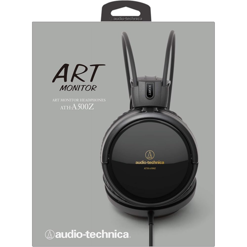 Audio-Technica ATH-A500Z Headphones, Wired, Closed-Back, 3-meter Cable
