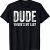 New Limited Amputee Joke T Shirt Funny Handicap Disabled Wheelchair