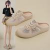 Fashion Shoes Woman 2025 Female Slippers Loafers Cover Toe New Slides Shoes Woman 2025 Cover Toe Female Slippers Loafers New