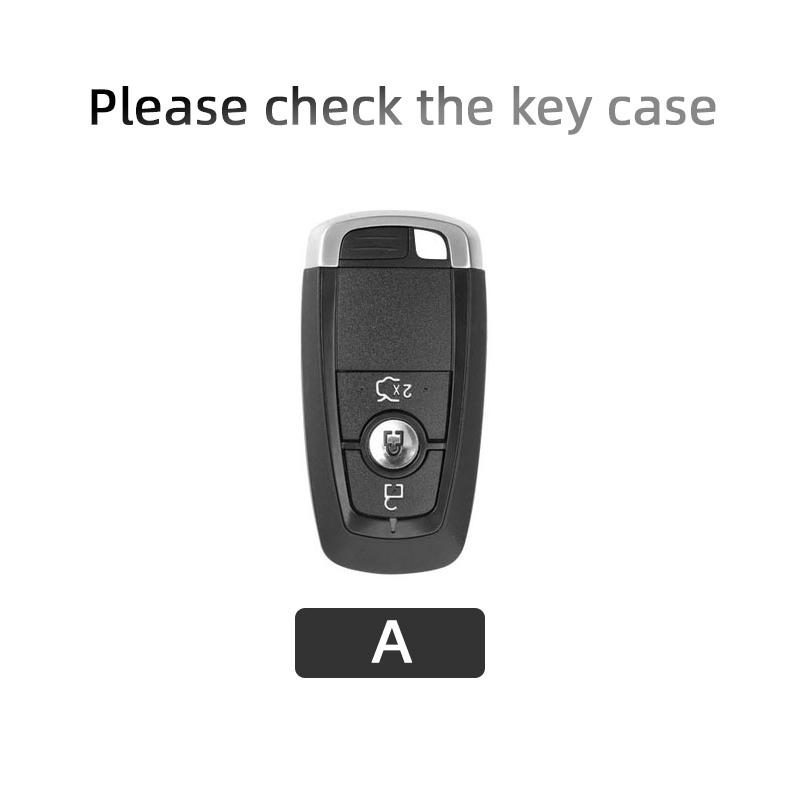 Interior Mouldings Suede Leather Car Key Case For Ford Fusion Mustang Explorer F150 F250 F350 Ranger Mondeo Remote Key Shell Hol