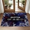 Led Zeppelin Design Kristall-Samt Teppich Weiche Dekorative Matte für Schlafzimmer Eingang