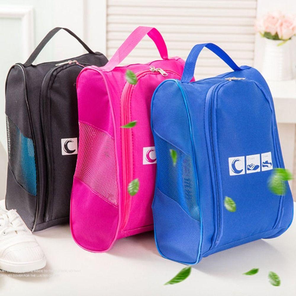 Oxford-Stoff Turnschuhe Stiefel Aufbewahrungstasche Doppelreißverschluss Golfschuhtasche Sportschuhorganizer für Reisen