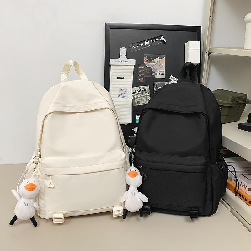 Backpack Casual Japanese-style Backpacks In Solid Colors for The Back-to-school Season, Schoolbags for Junior and Senior High School Students