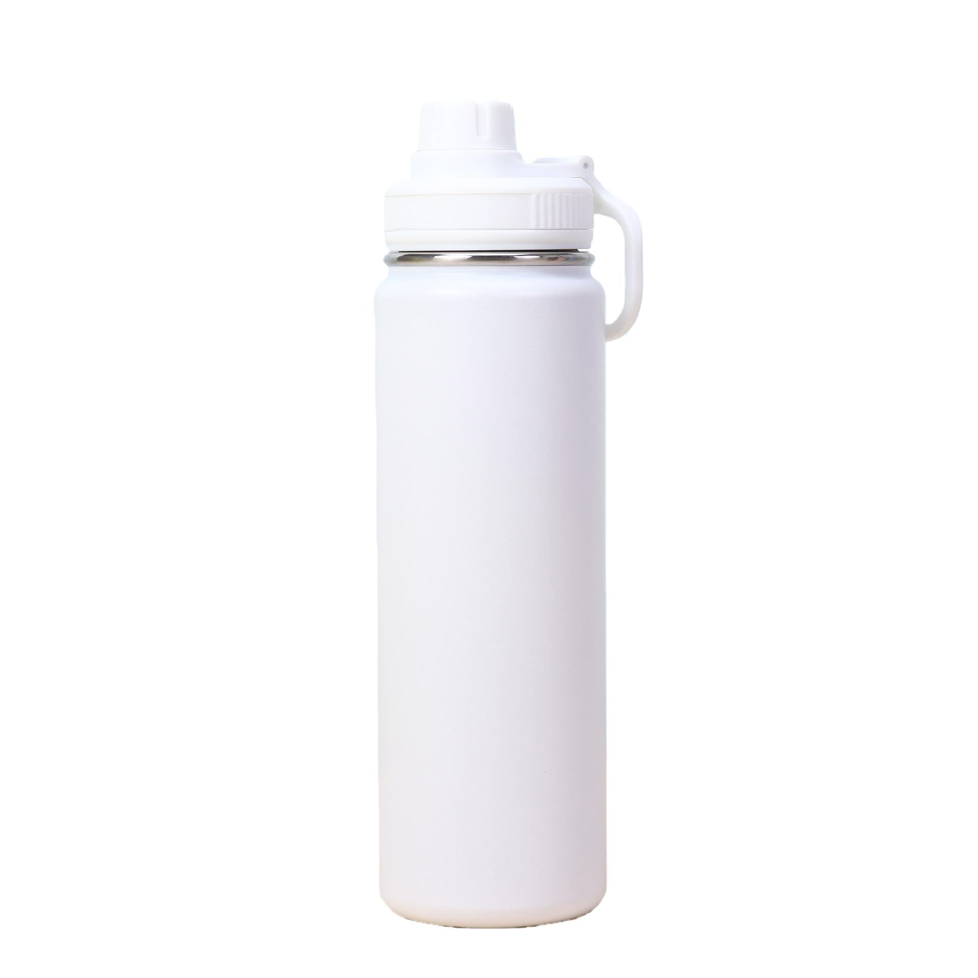 680ml Flip-up Straw Stainless Steel Kids Student Portable Thermos Cup Cartoon Design Keep Warm & Cold Insulated Vacuum Flask 680ml