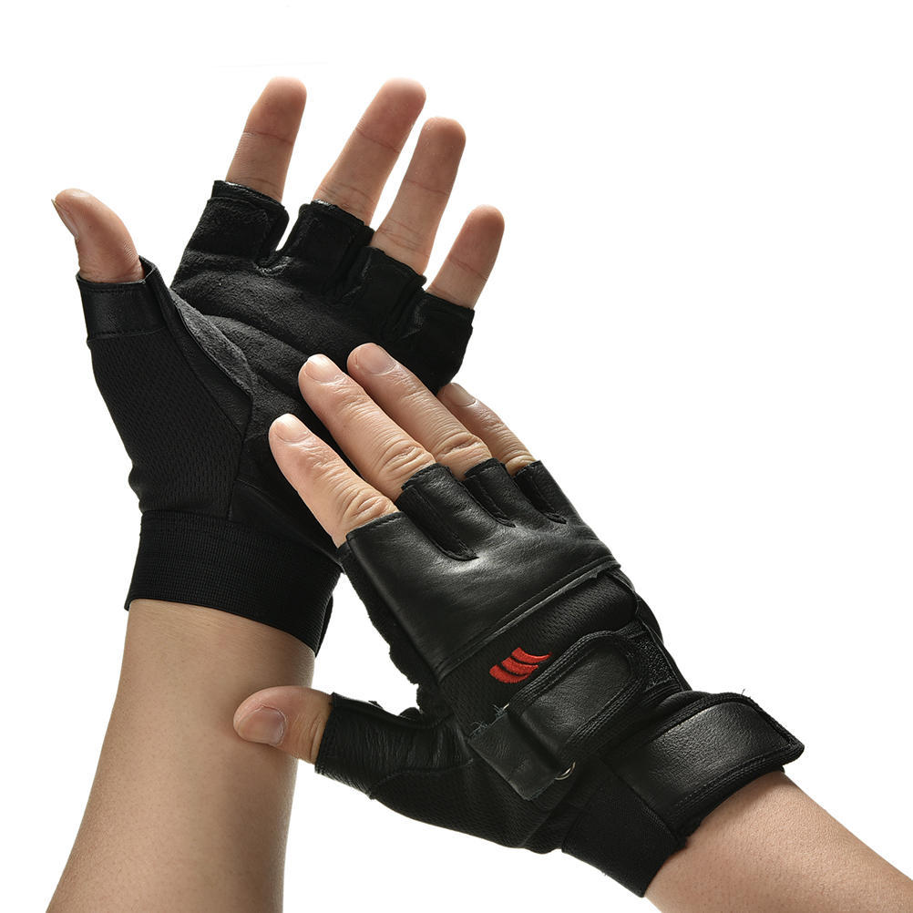 Man Weightlifting Gym Training Sport Fitness Sports Car Leather Gloves