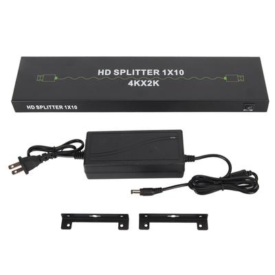 1 In 10 Out HD Multimedia Interface Splitter Support 4K 30Hz 3D Sound Video Sync 10 Way HD Video