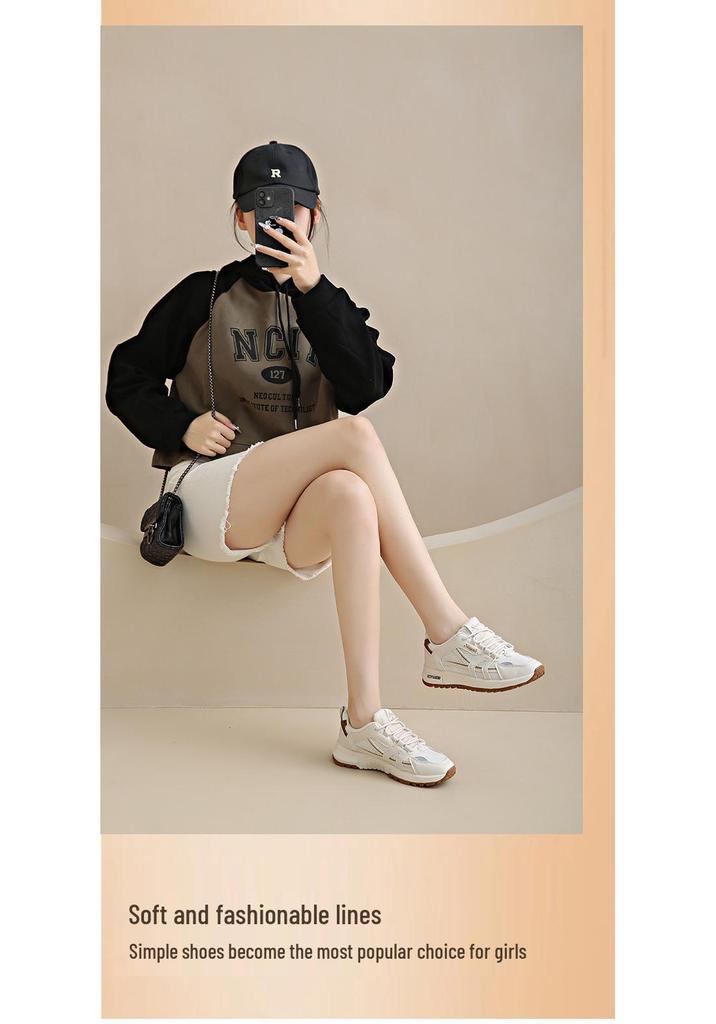 Women's Thick-Soled Cortez Shoes: Breathable, Lightweight, Comfortable, Versatile Low-Top Sneakers for Students