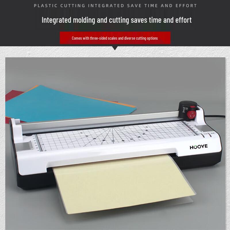 HOOYE A3/A4 Thermal Laminator with Trimmer and Corner Rounder CN Plug (adapter Included)