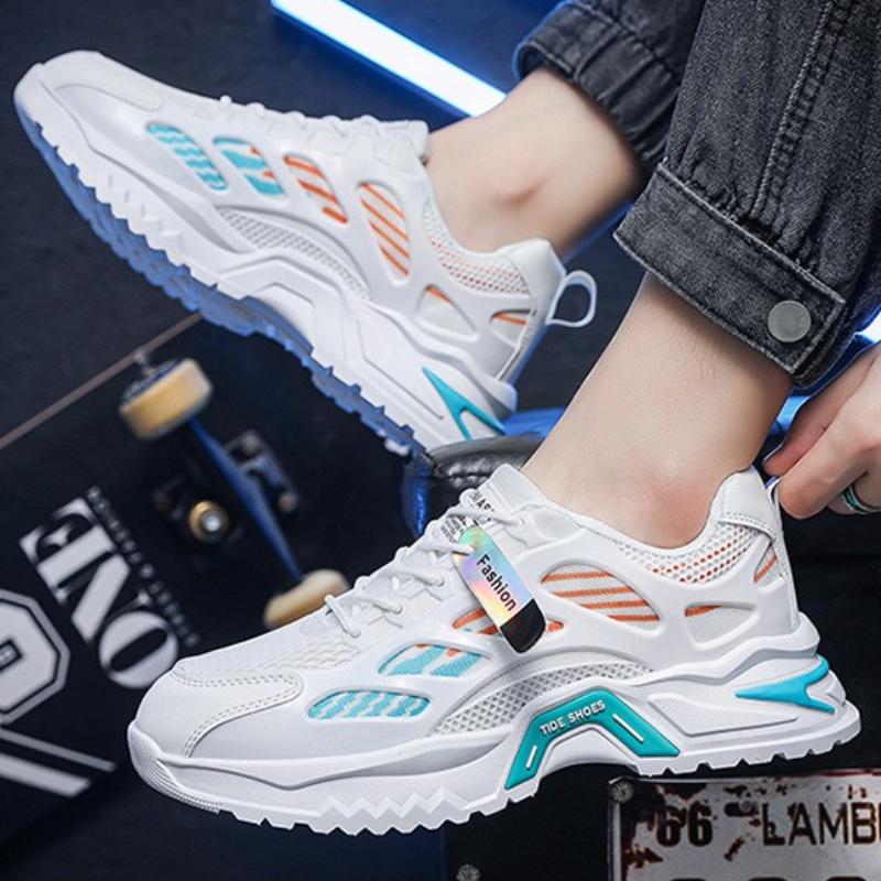 Mesh Men's Casual Shoes Breathable Mens Vulcanized Shoes Durable Fashion Tennis Shoe Lightweight Shoes for Men Tenis Masculino