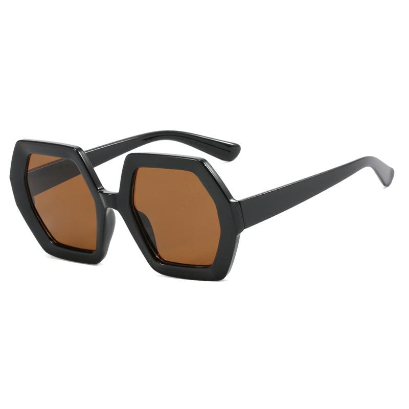 Oversized Hexagon Sunglasses Women Men Trendy Luxury Designer Sun Glasses Vintage Punk Sexy Big Frame Shades