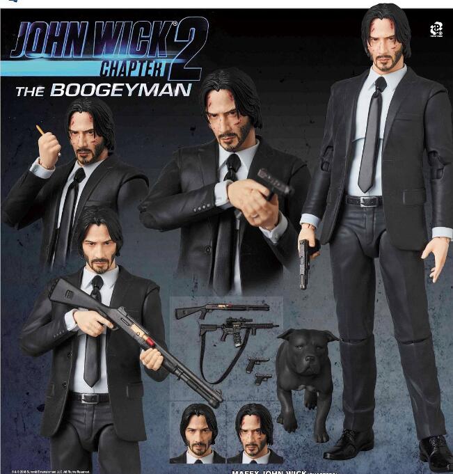 17cm John Wick Chapter 2 Action Figure Toys Doll Christmas Gift with Box