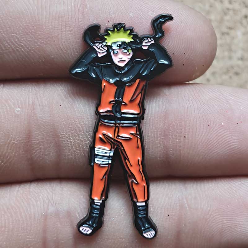 Gengar With Naruto Enamel Pins Cartoon Brooch Clothes Backpack Metal Lapel Badges Fashion Jewelry Accessories Friends