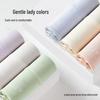 Audifen Women's Pure Cotton Mid-Waist Silk Crotch Briefs (6-Pack)