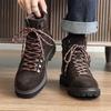 Fashion Mens Hiking Boots 2024 Fashion Men's Retro British Style Casual  Lace-Up Comfort Outdoor Trend Men's Platform Motorcycle Boots