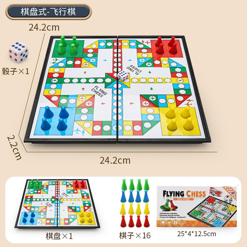 Table Games Chessboard Toys Chess Flying Chess Snake Checkers Gobang Magnetic Chessboard Toys