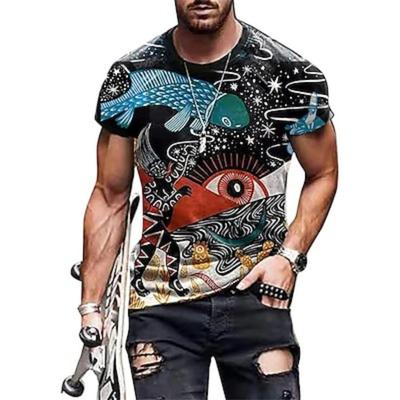 Men's Graphic Tribal Shirt T Shirt Tee Short Sleeve T Shirt 3D Print Crew Neck Shirt Vintage Designer Ethnic Style Casual Daily Weekend