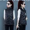 Vest, Women's, Short, 2025 Autumn/winter New, Worn Outside, Fashionable and Warm, Cold Proof, Sleeveless Cotton Jacket, Simple Design