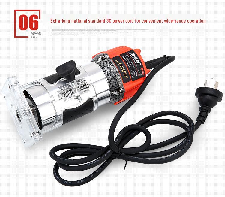 Invertovaná bakelitová frézka: Průmyslový okrajový ořezávač a drážkovací nástroj pro zpracování dřeva