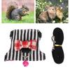 Small Pet Animal Leash Harness Set Comfortable Chest Strap Traction Vest for Ferret Chinchilla SquirrelS