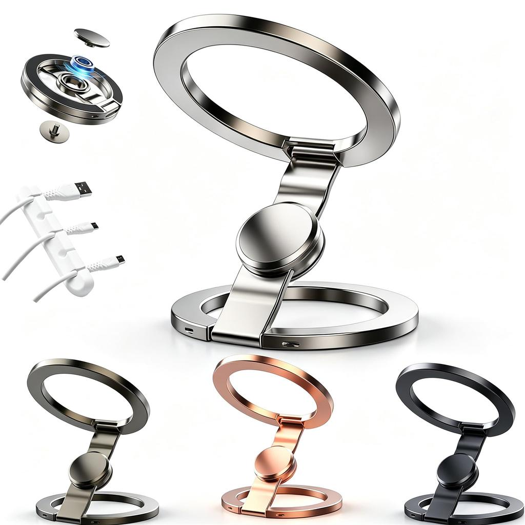 Double-Sided Magnetic Phone Mount Holder for Smartphones