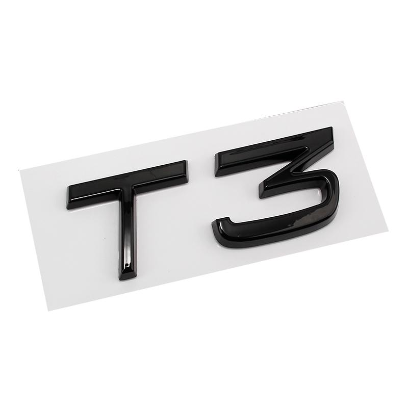 Car ABS Displacement Logo Replace Badge Emblem Decal Sticker For Volvo S60 S80 S90 XC90 XC60 V40 V70 V60 T3 T4 T5 T6 T8 V8 AWD
