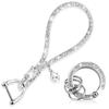 Crystal Car Keychain For Women Key Chain Accessories With Rhinestones Keyring Short Rope Christmas Gifts Jewelry Accessories New