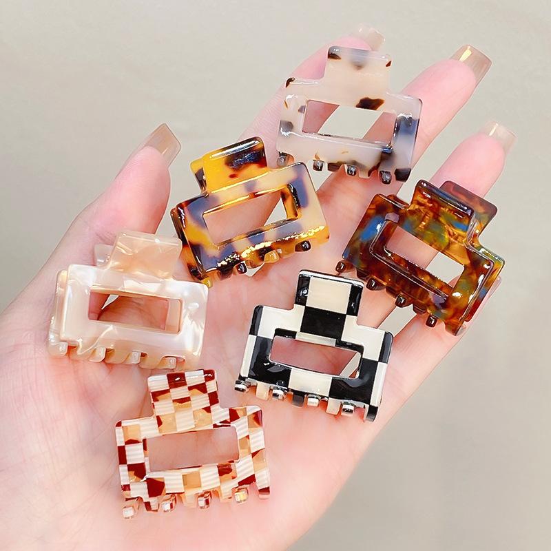Square Shark Hairpins Acetic Acid Hair Clips for Women Girls' Outdoor Hair Ornaments Hair Jewelry Pins