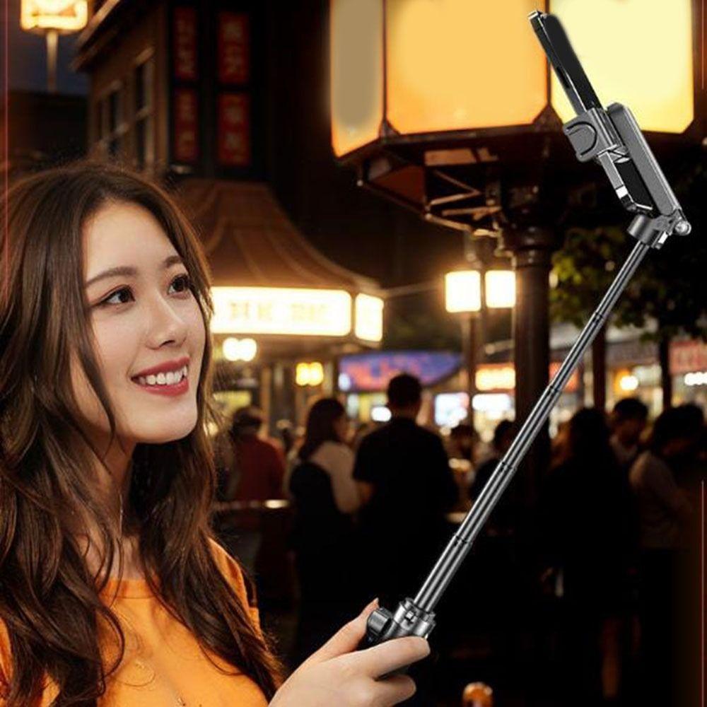 3 in 1 Mini Telescopic Selfie Stick Extendable Selfie Stick Tripod Bluetooth Selfie Stick  Travel