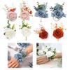 2Pcs Corsage And Boutonniere Set Artifical Rose Flower For Bridal Wedding Accessories Wrist Corsage Bracelets Corsages Wristlet