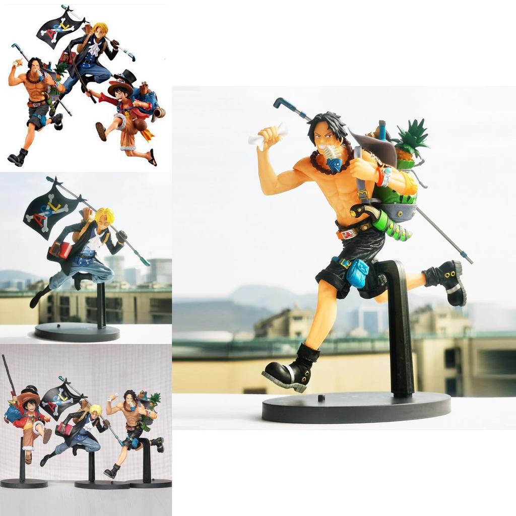 One Piece Running Three Brothers Monkey D Luffy Portgas D Ace Sabo Backpack Collection