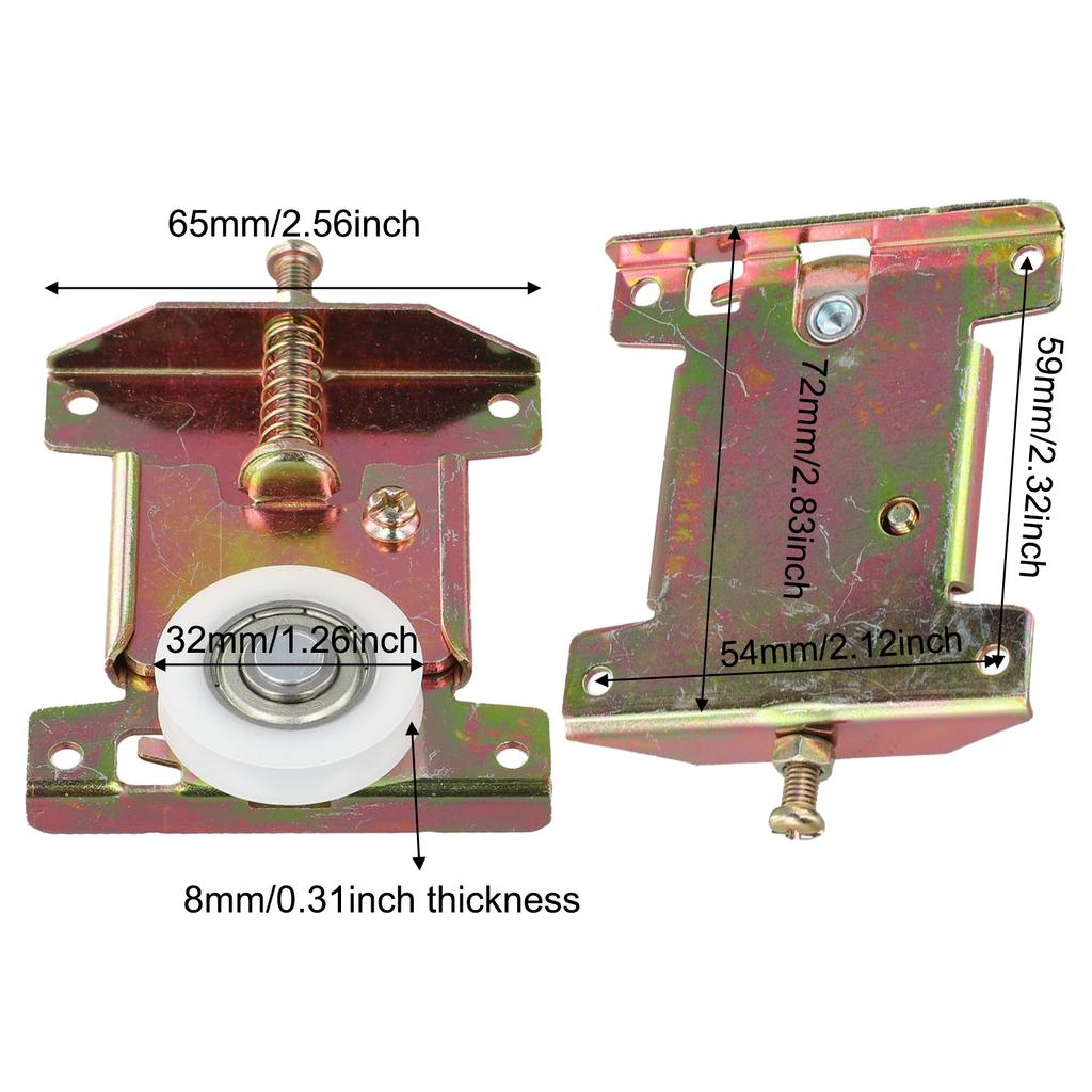Easy Install Sliding Door Roller U Groove Pulley Versatile Applications Easy To Install Effortless Sliding Quick Setup