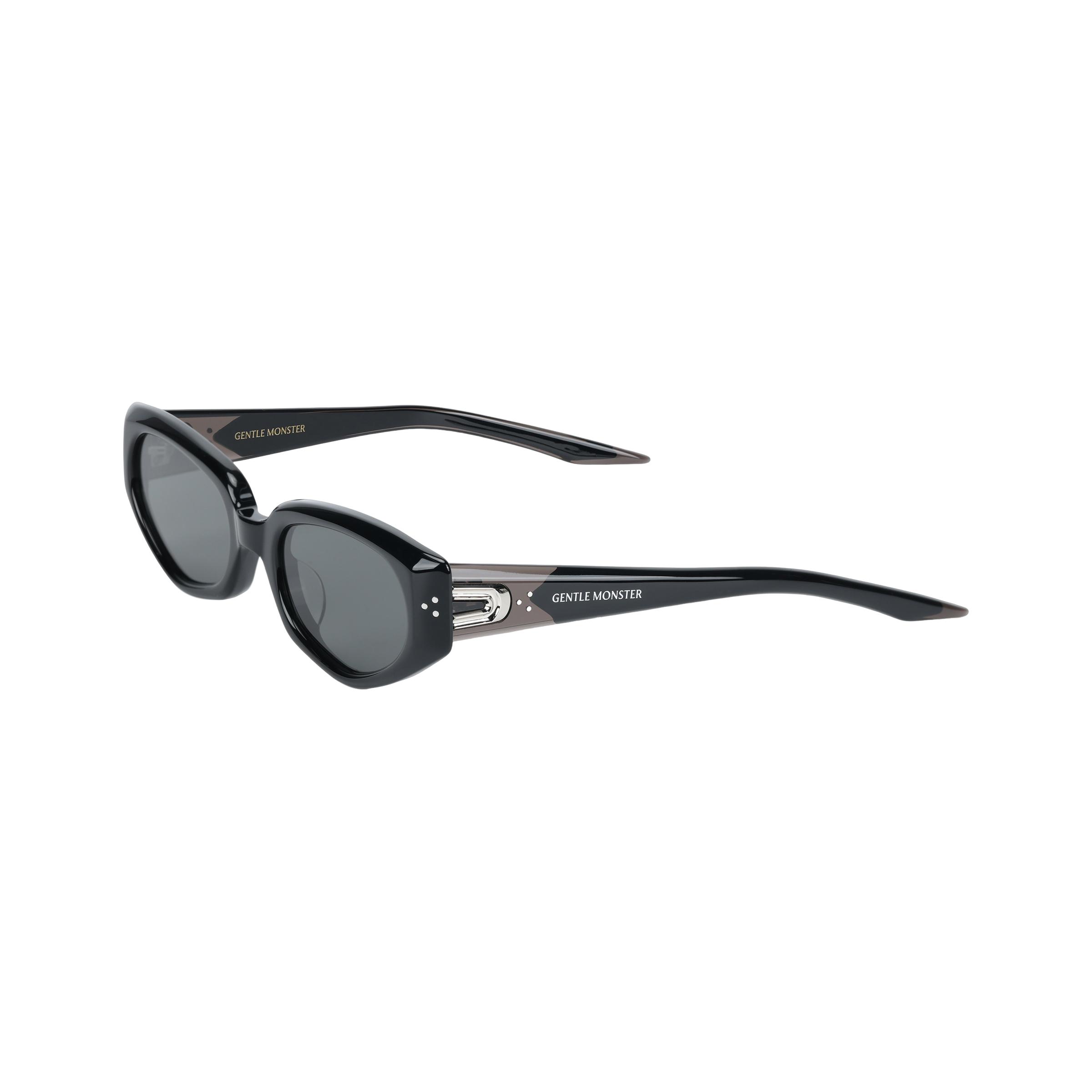 Kaynoa Men's Black Gentle Monster Solid Color Design Cat Eye Sunglasses Unisex Sunglasses Devon-01 Cm