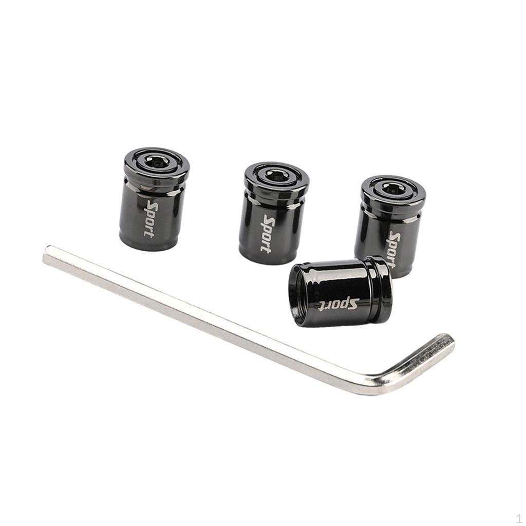 4 Pieces Tire Valve Caps Air with O Rubber Rings Heavy Duty Stem Covers Universal for Car