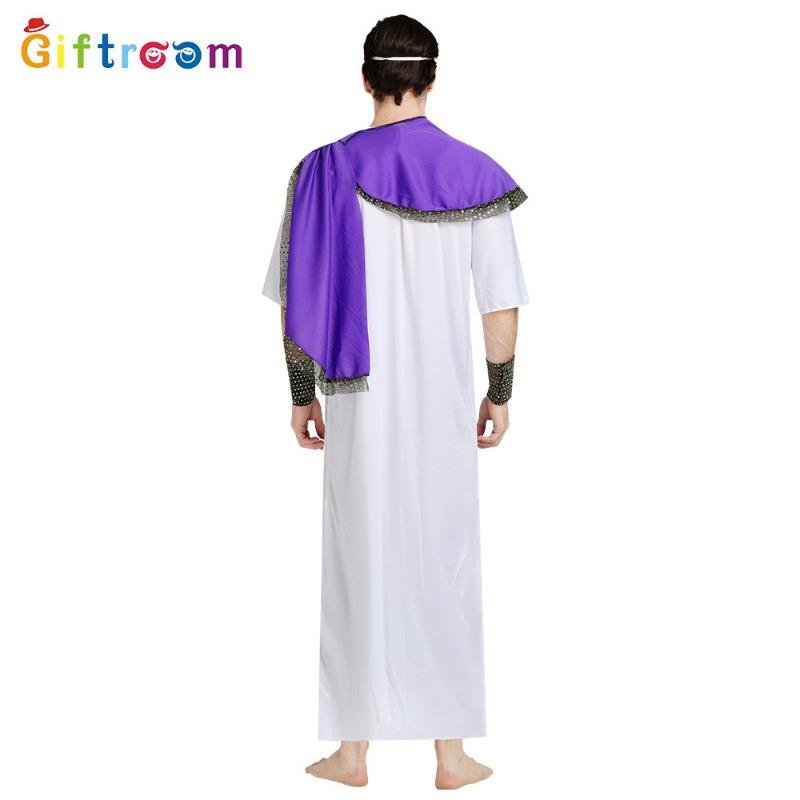 Prom Cleopatra Men's Purple Cloak Performance Costumes Cosplay Costumes Stage Play Props Costumes