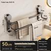 HND Space Aluminum No-Drill Double Towel Rack