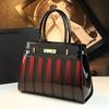 2025 New Fashion Color Blocked Commuter Bag Single Shoulder Cross Shoulder Handbag Large Capacity Women's Bag