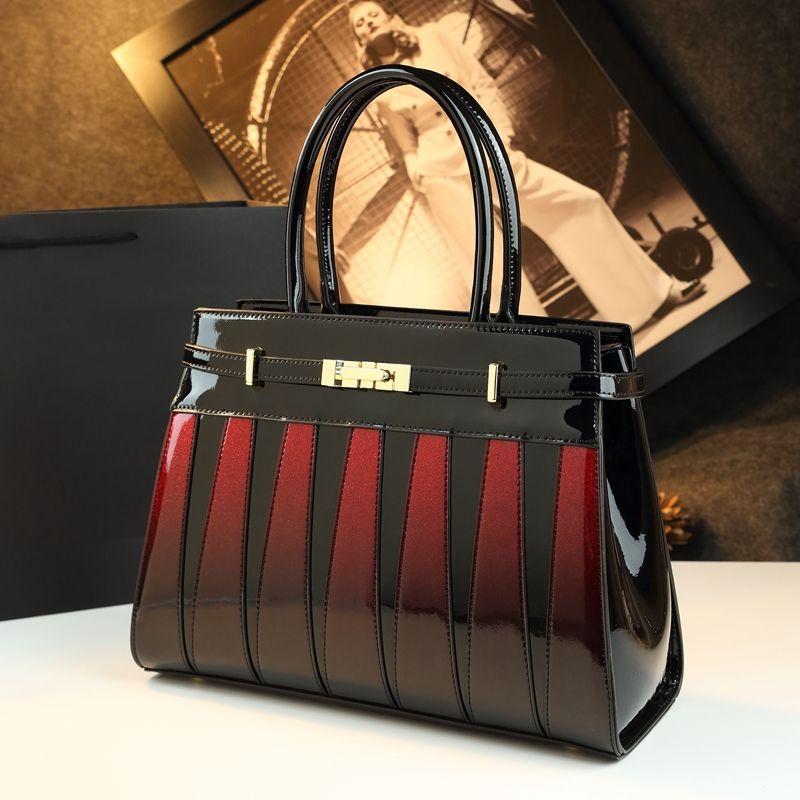 2025 New Fashion Color Blocked Commuter Bag Single Shoulder Cross Shoulder Handbag Large Capacity Women's Bag