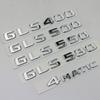 ABS 3D Chrome Letters For Car Emblem Logo Stickers Mercedes Benz GLS 63 AMG 400 450 500 550 580 X167 X166 Accessories