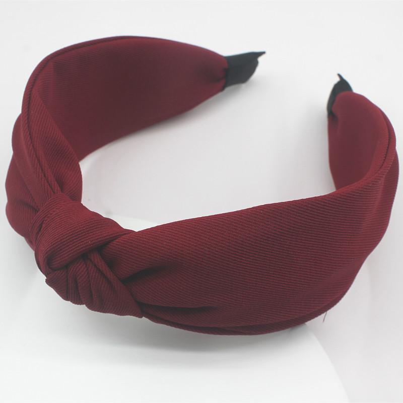 Minimalistische Damen Stirnbänder Einfarbiges Köpergewebe Geknotete Haarbänder für Damen Mädchen Lässig Einkaufen Reisen Kopfschmuck Accessoires