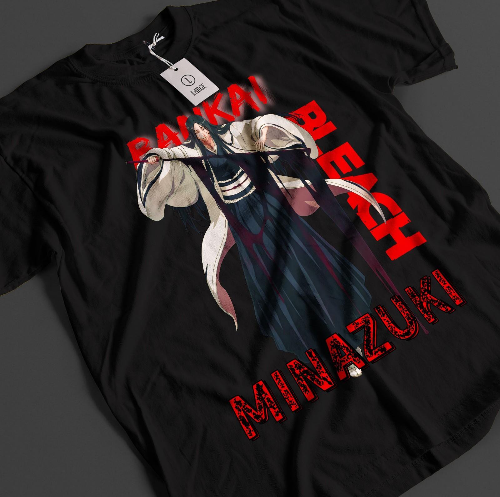 

Bleach Anime Shirt Unohana T-Shirt Mens Womens Tees Top Ichigo Bankai Tshirt Aizen Zaraki Unisex Tee 2XL