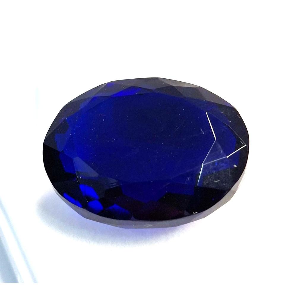 Beautiful Natural Deep Blue Tanzanite 29-31 Ct Oval Cut Certified Gemstone