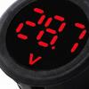 Waterproof Voltmeter Round Voltage Meter Voltage Detector Tester 5-100V Car Voltage Gauge LED Digital Display