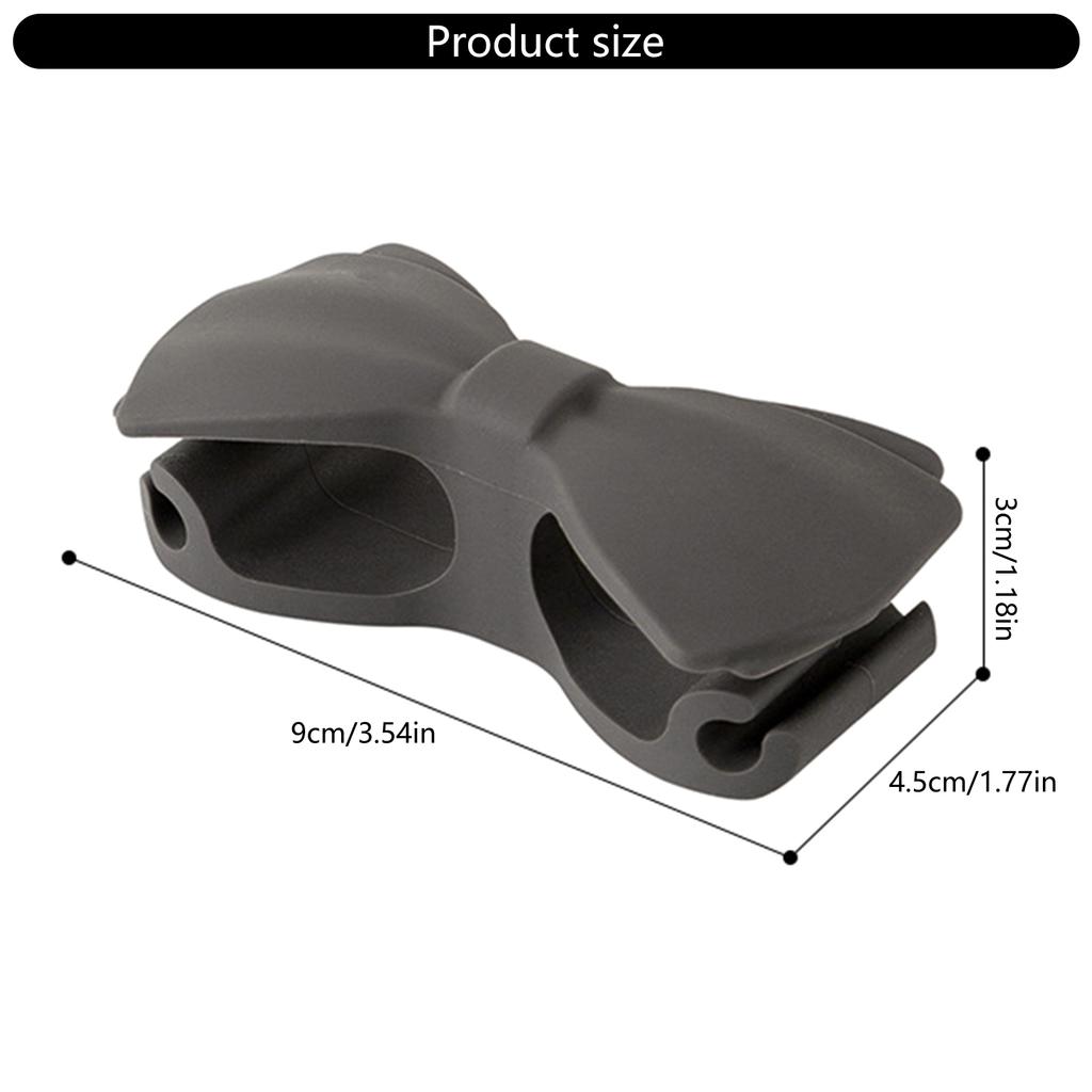 4Pcs Bowknot Shape Silicone Cord Winder Holder Wire Fixer Data Line Management Clips Cable Management Wrapper Holder