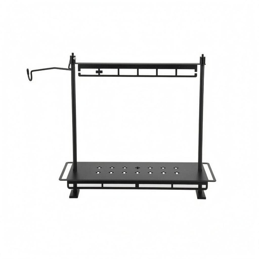 Folding Tabletop Rack Space Saving Shelf Easy to Clean