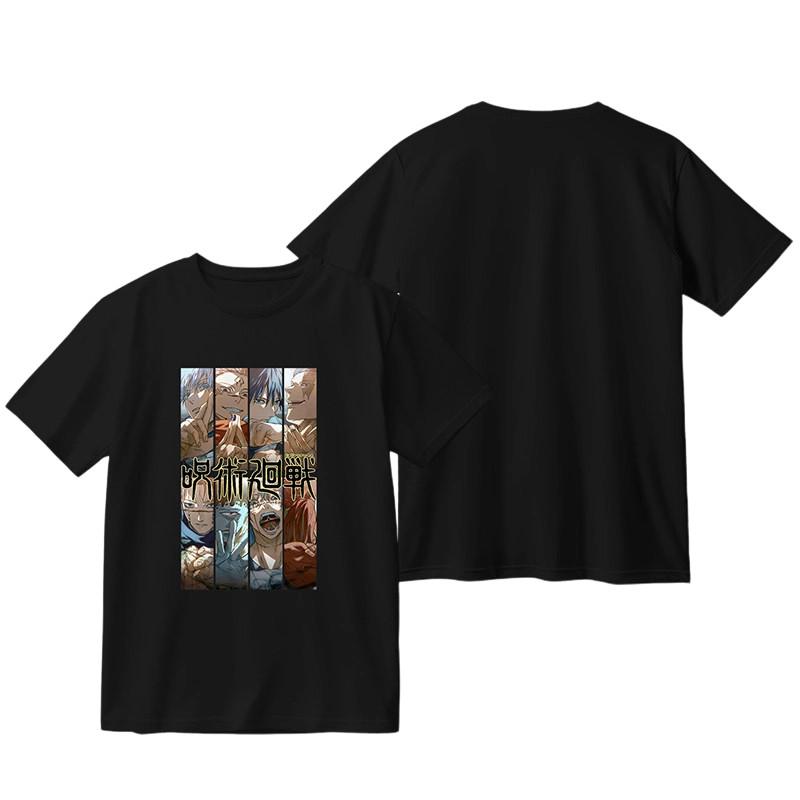 Jujutsu Battle New Magic Asura Anime Peripheral Japanese Pure Cotton Printed Unisexs and Unisexs Personalized Casual Tshirt