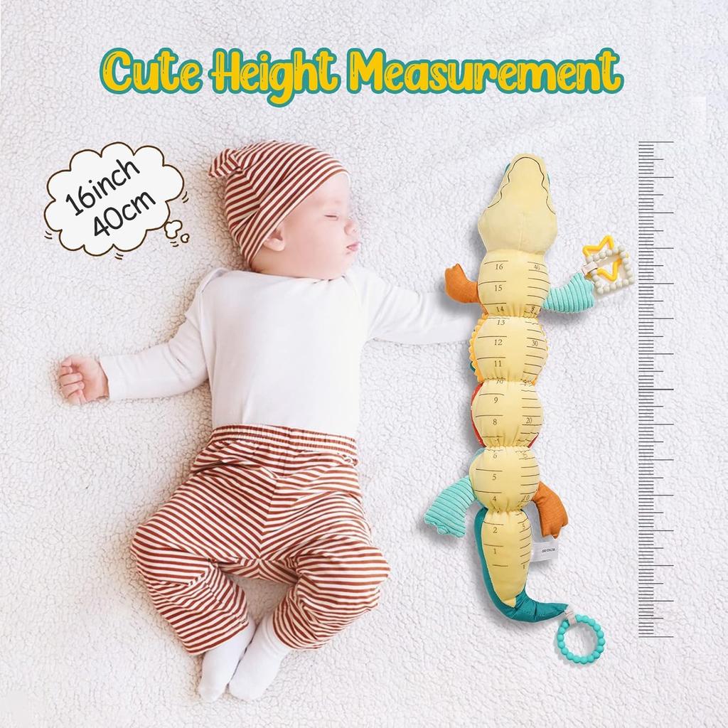 Karınüstü Oyun Oyuncakları 0-24 Ay Bebek Müzikli Peluş Hayvan Bebek Cetvel Tasarımlı Çıngırak ve Çoklu Dokular Bebekler İçin Yenidoğan Oyuncakları